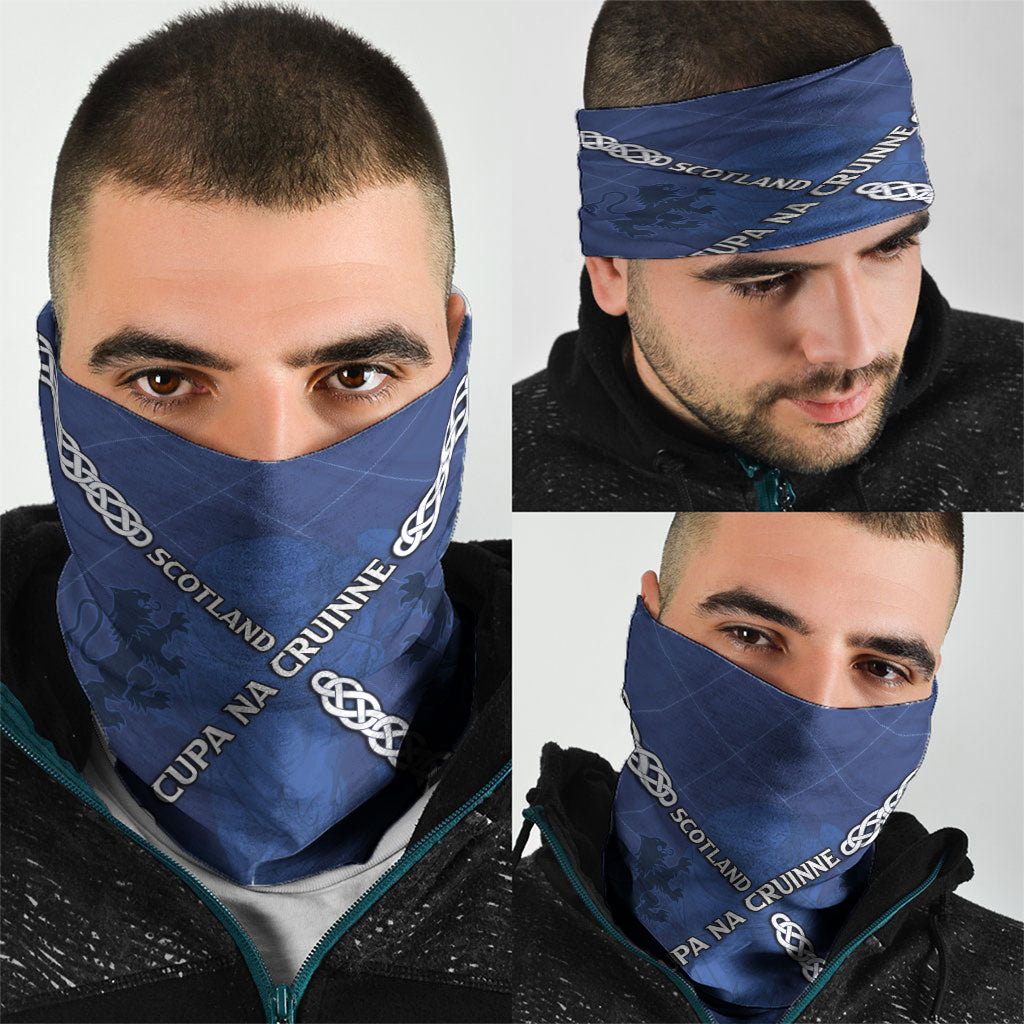 Scotland Football Neck Gaiter Saltire Celtic Knot Lion Rampant