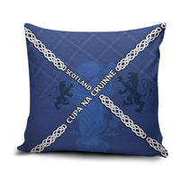 Scotland Football Pillow Cover Saltire Celtic Knot Lion Rampant