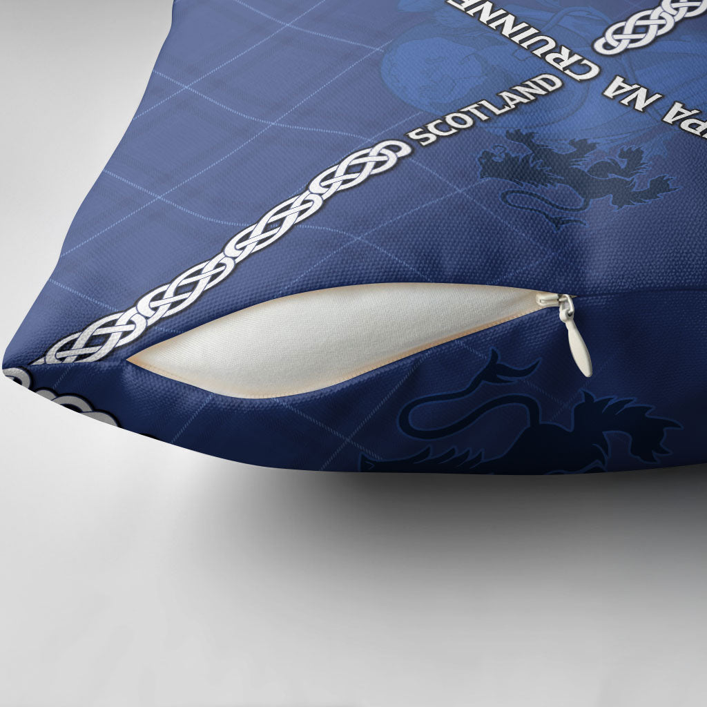 Scotland Football Pillow Cover Saltire Celtic Knot Lion Rampant