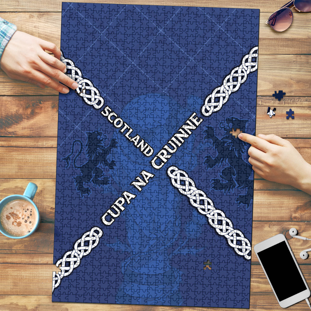 Scotland Football Puzzle Saltire Celtic Knot Lion Rampant