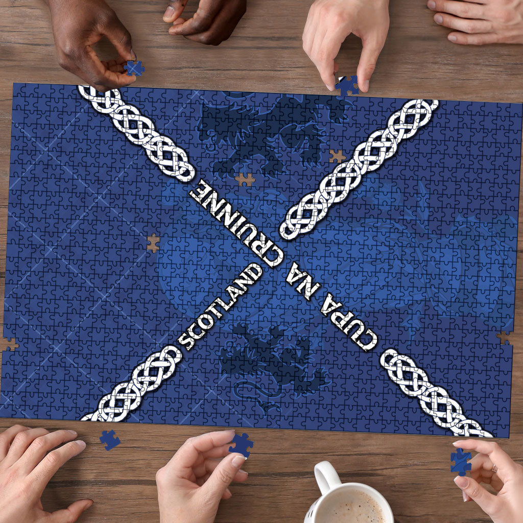 Scotland Football Puzzle Saltire Celtic Knot Lion Rampant