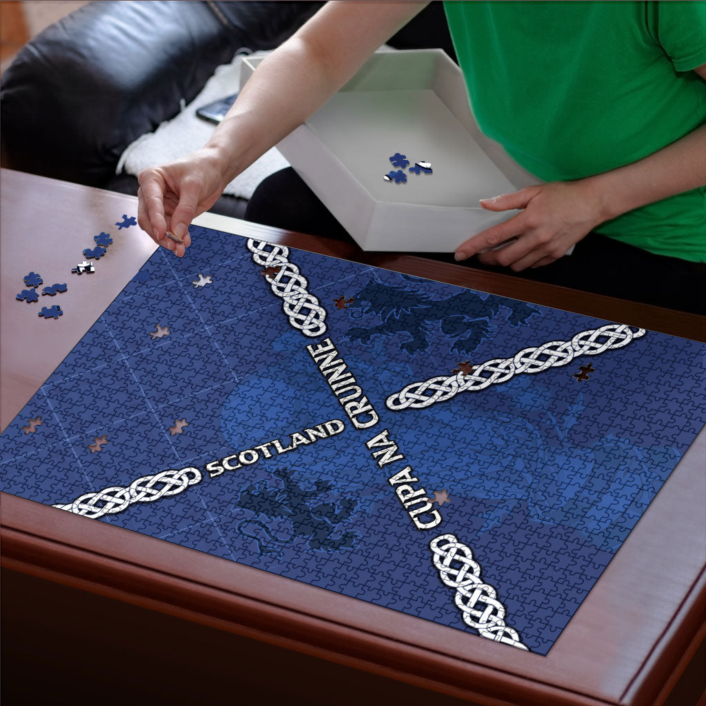 Scotland Football Puzzle Saltire Celtic Knot Lion Rampant