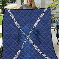 Scotland Football Quilt Saltire Celtic Knot Lion Rampant