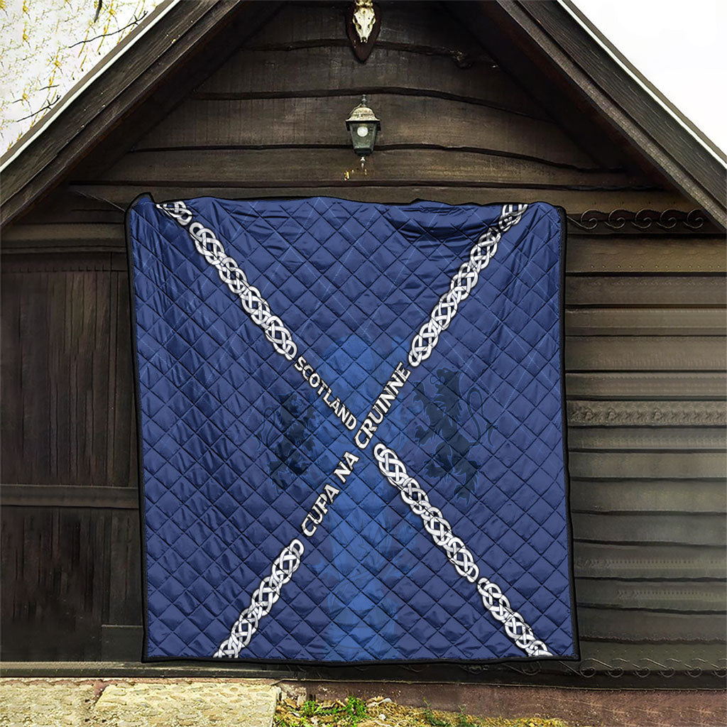 Scotland Football Quilt Saltire Celtic Knot Lion Rampant