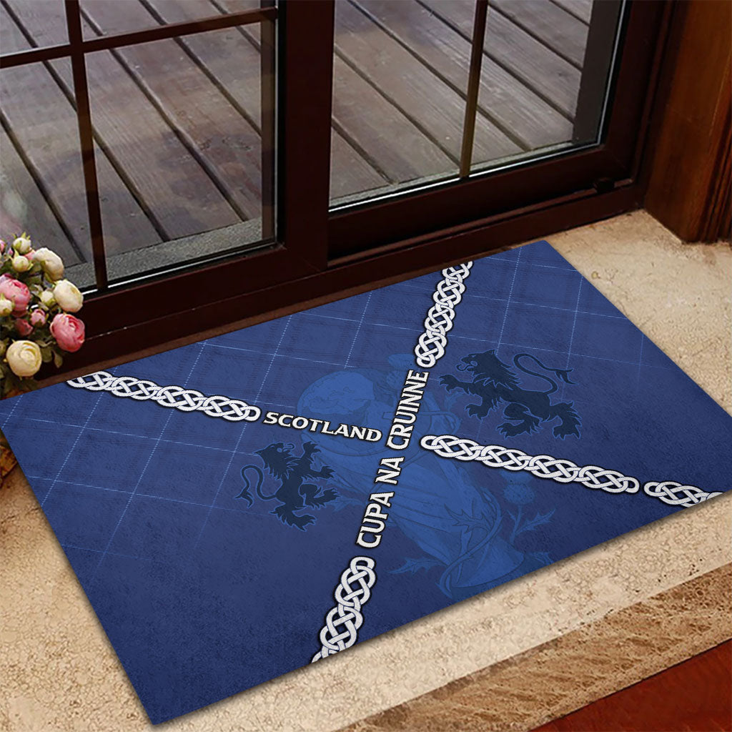 Scotland Football Rubber Doormat Saltire Celtic Knot Lion Rampant