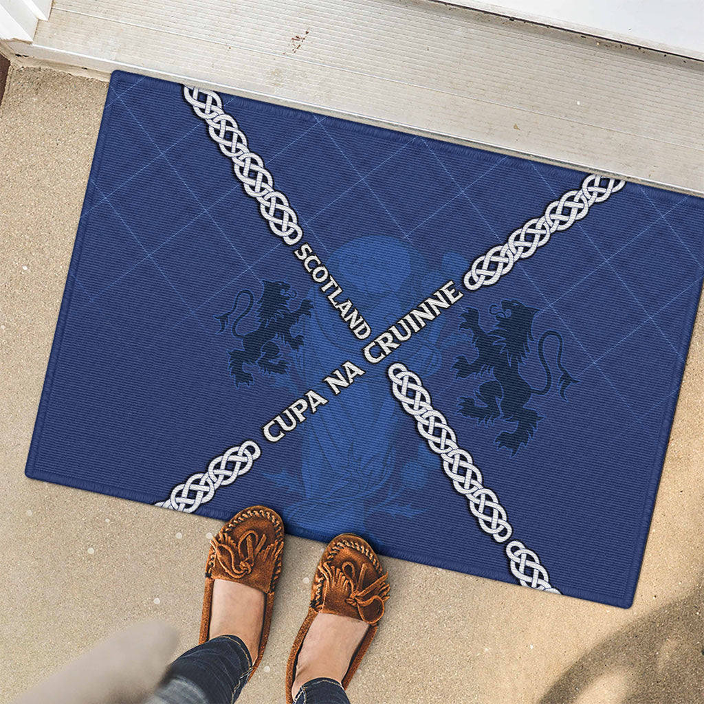 Scotland Football Rubber Doormat Saltire Celtic Knot Lion Rampant