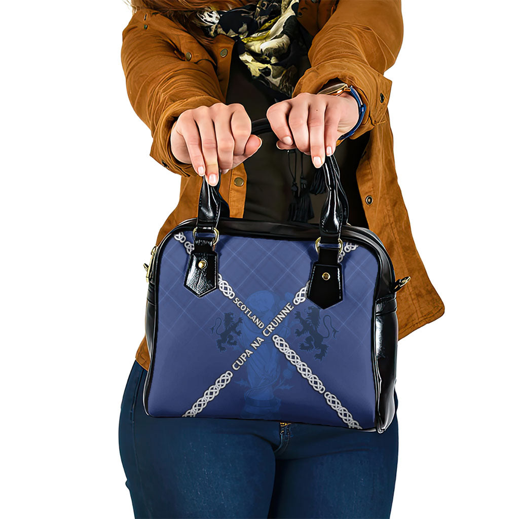 Scotland Football Shoulder Handbag Saltire Celtic Knot Lion Rampant