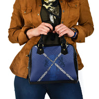 Scotland Football Shoulder Handbag Saltire Celtic Knot Lion Rampant