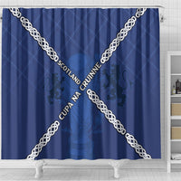 Scotland Football Shower Curtain Saltire Celtic Knot Lion Rampant