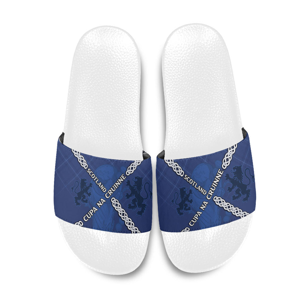 Scotland Football Slide Sandals Saltire Celtic Knot Lion Rampant