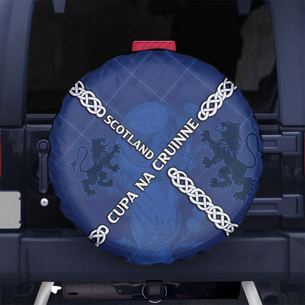 Scotland Football Spare Tire Cover Saltire Celtic Knot Lion Rampant