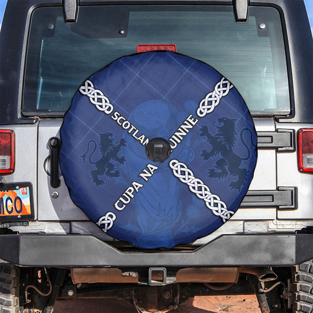 Scotland Football Spare Tire Cover Saltire Celtic Knot Lion Rampant