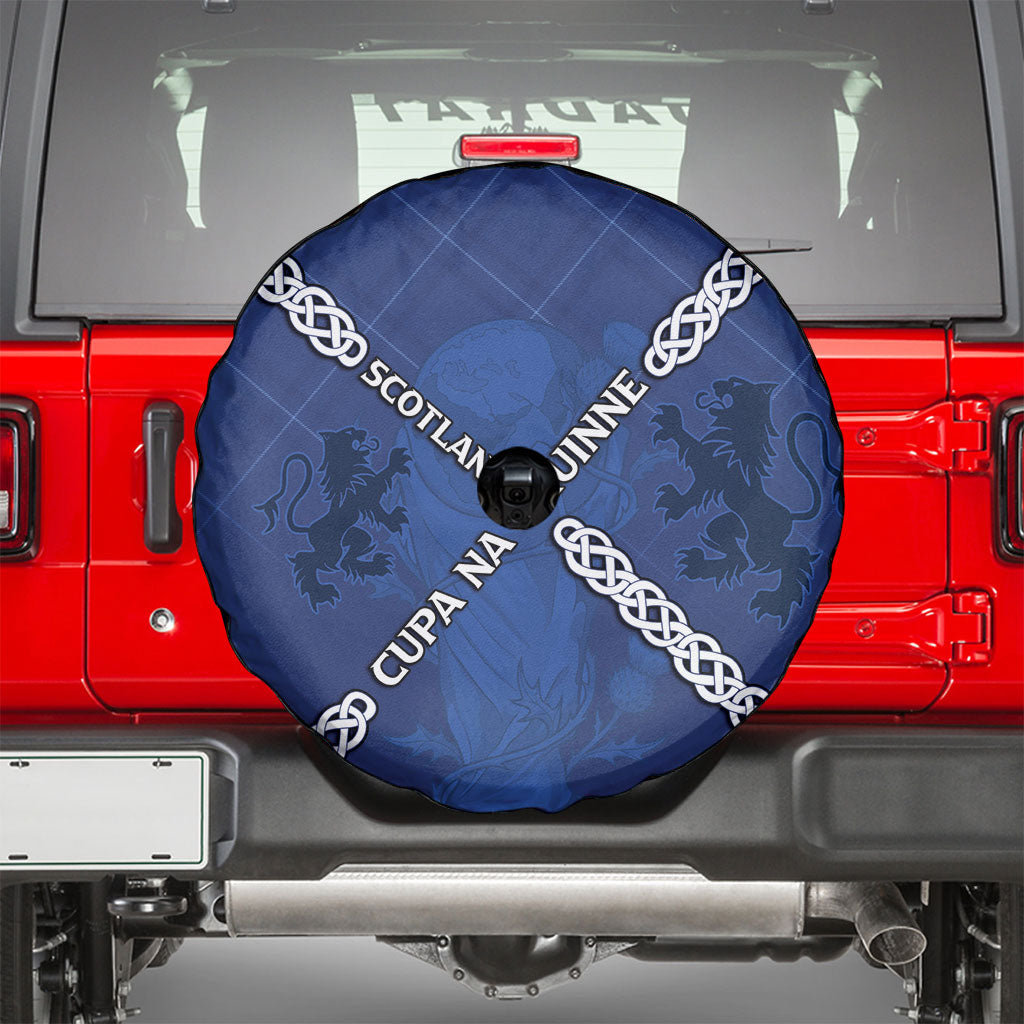 Scotland Football Spare Tire Cover Saltire Celtic Knot Lion Rampant