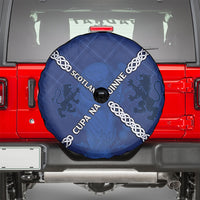 Scotland Football Spare Tire Cover Saltire Celtic Knot Lion Rampant