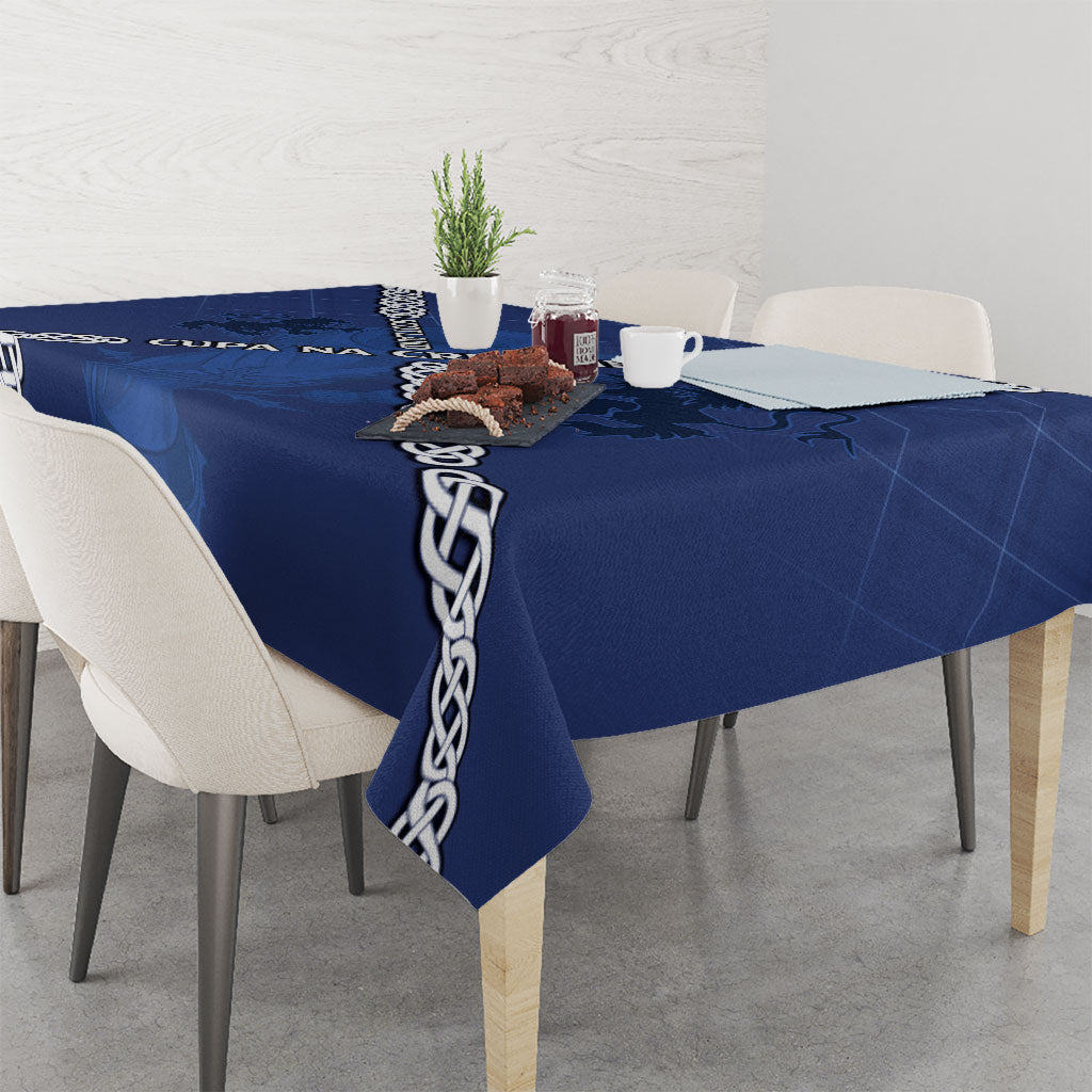Scotland Football Tablecloth Saltire Celtic Knot Lion Rampant