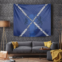 Scotland Football Tapestry Saltire Celtic Knot Lion Rampant
