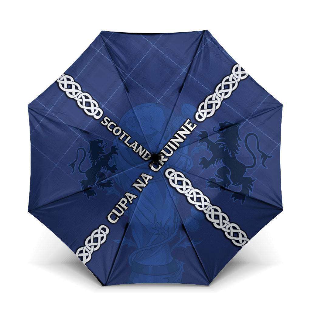 Scotland Football Umbrella Saltire Celtic Knot Lion Rampant