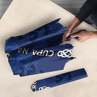 Scotland Football Umbrella Saltire Celtic Knot Lion Rampant