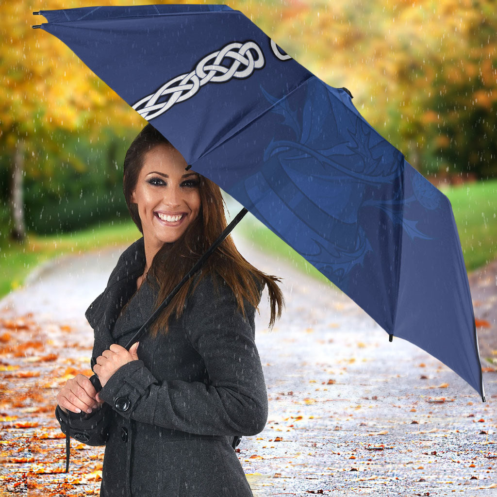 Scotland Football Umbrella Saltire Celtic Knot Lion Rampant