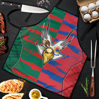 Mexico And Korean Football Apron Split Flag Golden Trophy Grunge