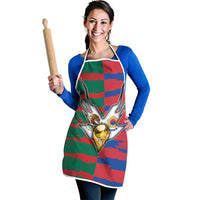 Mexico And Korean Football Apron Split Flag Golden Trophy Grunge