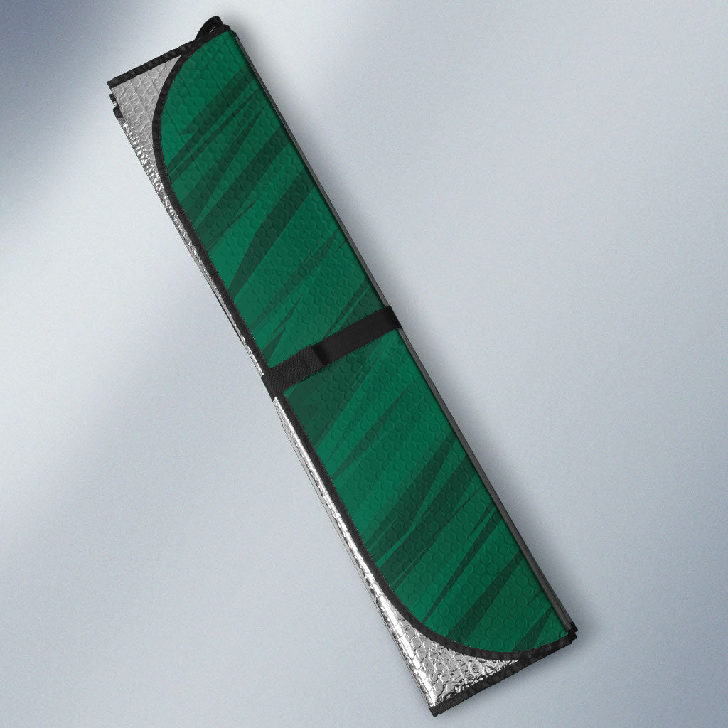 Mexico And Korean Football Auto Sun Shade Split Flag Golden Trophy Grunge