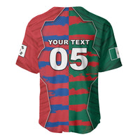 Custom Mexico And Korean Football Baseball Jersey Split Flag Golden Trophy Grunge