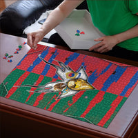 Mexico And Korean Football Puzzle Split Flag Golden Trophy Grunge