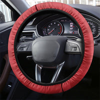 Mexico And Korean Football Steering Wheel Cover Split Flag Golden Trophy Grunge