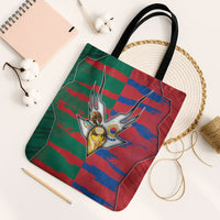 Mexico And Korean Football Tote Bag Split Flag Golden Trophy Grunge