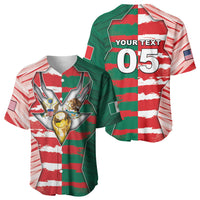 Custom USA And Mexico Football Baseball Jersey Split Flag Golden Trophy Grunge