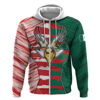 Custom USA And Mexico Football Hoodie Split Flag Golden Trophy Grunge