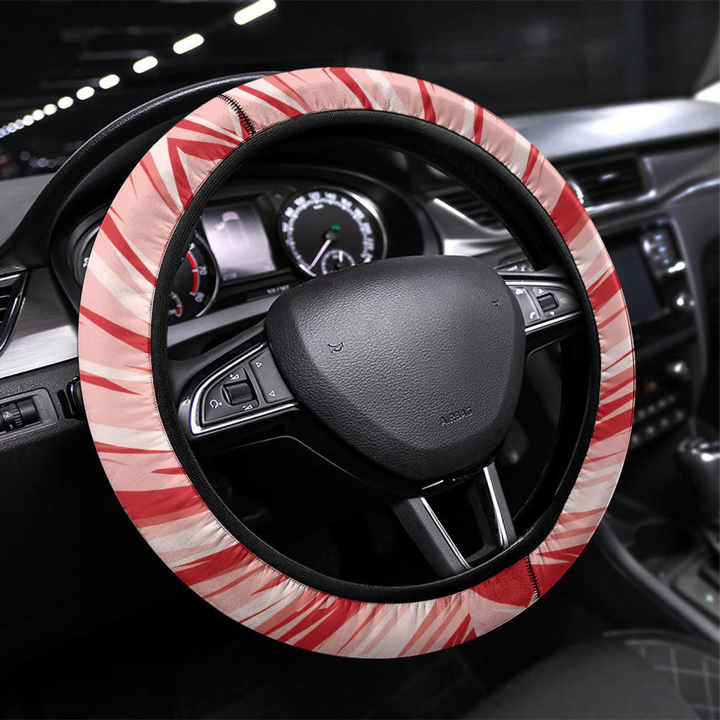 USA And Mexico Football Steering Wheel Cover Split Flag Golden Trophy Grunge