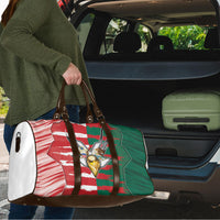 USA And Mexico Football Travel Bag Split Flag Golden Trophy Grunge