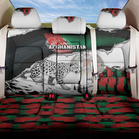 Afghanistan Back Car Seat Cover Snow Leopard With Flag Ripped Style