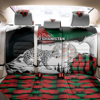 Afghanistan Back Car Seat Cover Snow Leopard With Flag Ripped Style