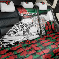Afghanistan Back Car Seat Cover Snow Leopard With Flag Ripped Style