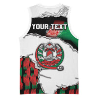 Personalized Afghanistan Basketball Jersey Snow Leopard With Flag Ripped Style