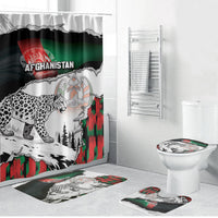 Afghanistan Bathroom Set Snow Leopard With Flag Ripped Style