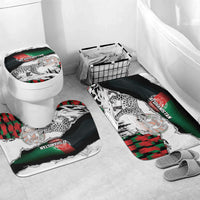 Afghanistan Bathroom Set Snow Leopard With Flag Ripped Style
