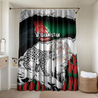 Afghanistan Bathroom Set Snow Leopard With Flag Ripped Style