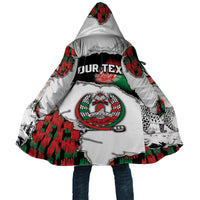 Personalized Afghanistan Cloak Snow Leopard With Flag Ripped Style