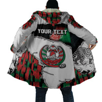 Personalized Afghanistan Cloak Snow Leopard With Flag Ripped Style