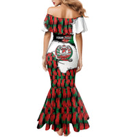 Personalized Afghanistan Mermaid Dress Snow Leopard With Flag Ripped Style