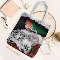 Afghanistan Tote Bag Snow Leopard With Flag Ripped Style