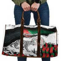 Afghanistan Travel Bag Snow Leopard With Flag Ripped Style