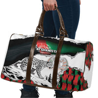 Afghanistan Travel Bag Snow Leopard With Flag Ripped Style