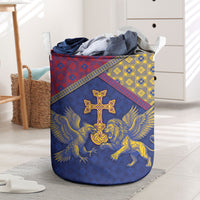 Armenia Laundry Basket Golden Eagle And Lion Khachkar