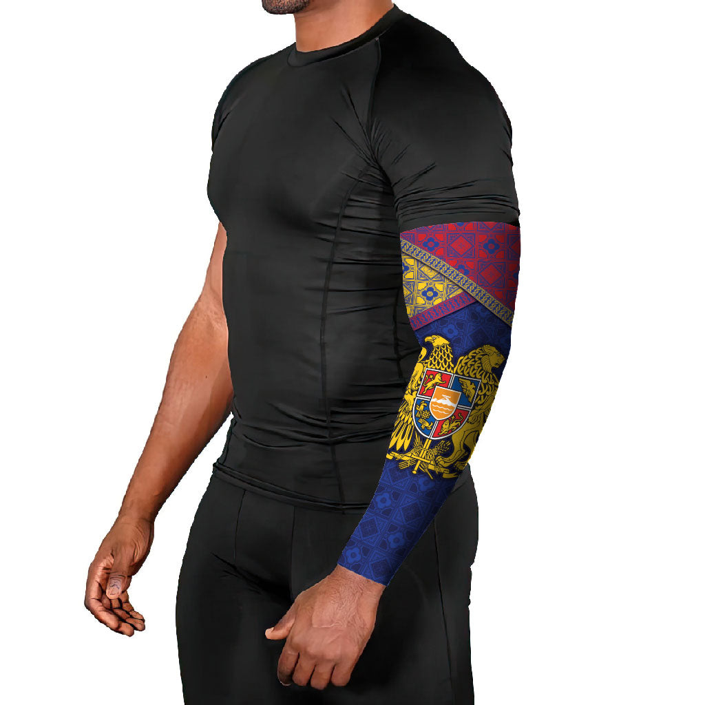 Armenia Arm Sleeves Golden Eagle And Lion Khachkar