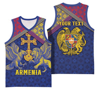 Personalized Armenia Basketball Jersey Golden Eagle And Lion Khachkar